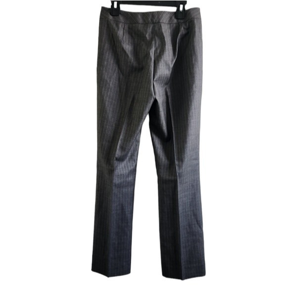 Lafayette 148 Petite Grey Pinstripe Pant - Picture 2 of 4